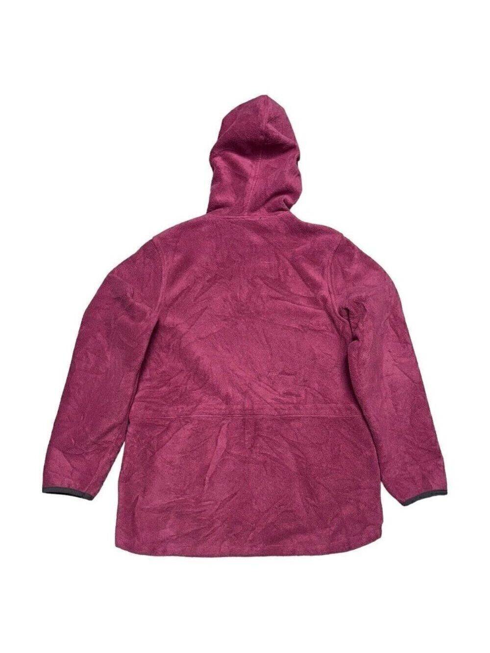 Woolrich Fleece Pink Womens Light Outdoor Designer Hooded Jacket Medium - Picture 4 of 4